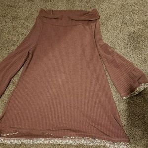 Off the shoulder sweater dress